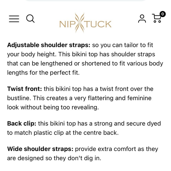 Nip Tuck Joann Bikini Top Blue Medallion Multi Fit Cup US 8 - Picture 3 of 16